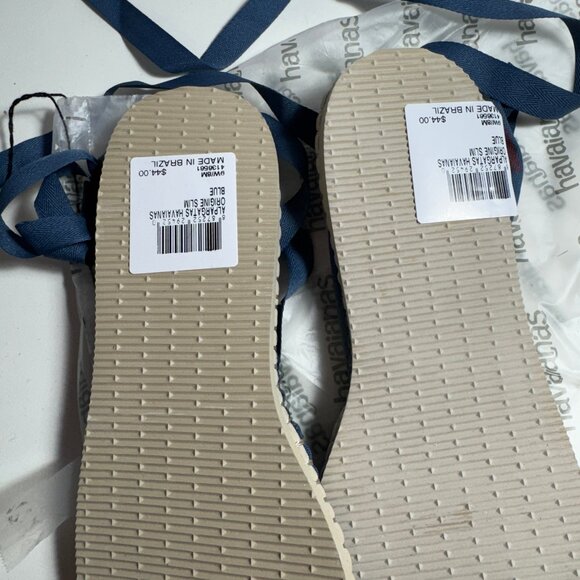 Havaianas Espadrille Flats Woman's Size 9 Blue NEW Retail $44 - Picture 4 of 4